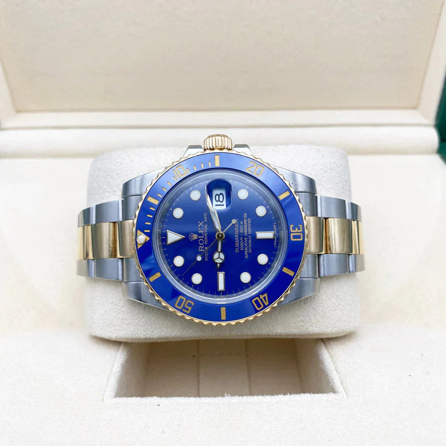 Relógio Rolex Submariner Date Blue Gold